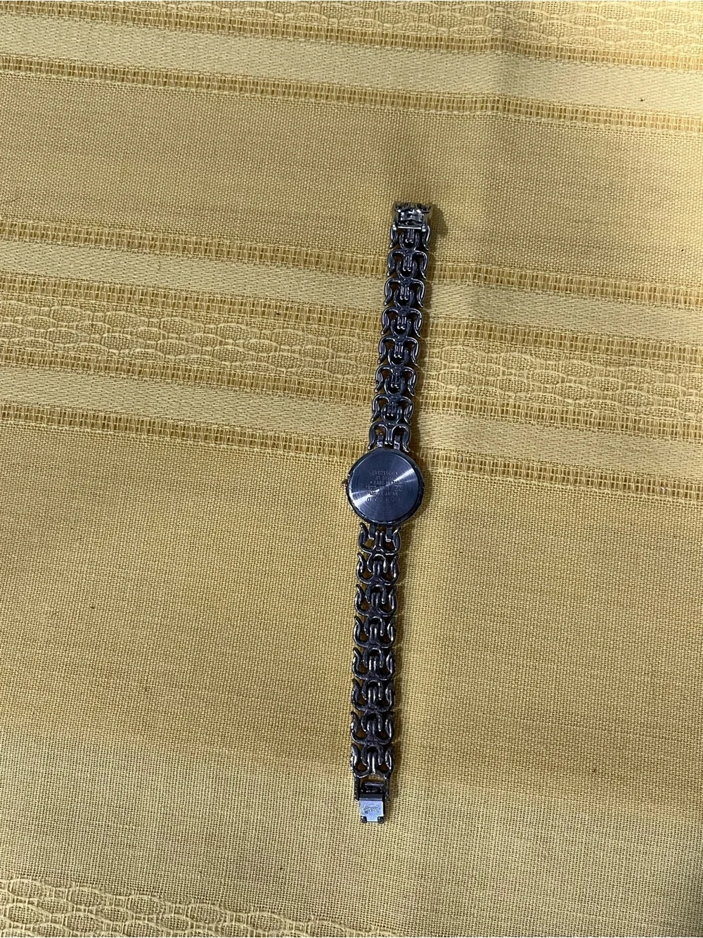 VINTAGE 1990 SEIKO Diamond Accent Two-Tone Trident Watch (As-Is / Not Running) ✨